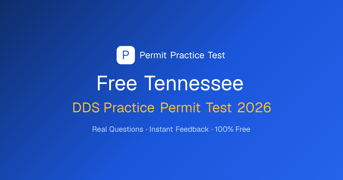 Free Tennessee Practice Permit Tests 2026 | TN | Permit Practice Test